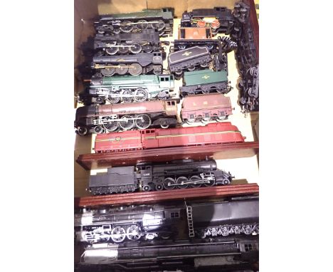 Six OO locos for refurbishment, plastic static and resin static locos, coaches/wagon. P&amp;P Group 3 (£25+VAT for the first 