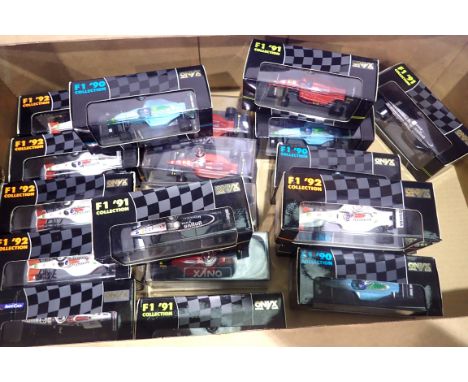 Twenty Onyx 1/43 scale Formula One racing cars. P&amp;P Group 3 (£25+VAT for the first lot and £5+VAT for subsequent lots) 