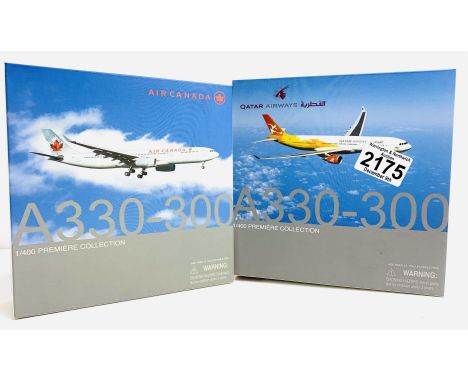 2x Dragon Wings 1:400 Airliners - To Include: A330-300 Qatar, A330-300 Air Canada - Boxed, P&amp;P Group 2 (£18+VAT for the f