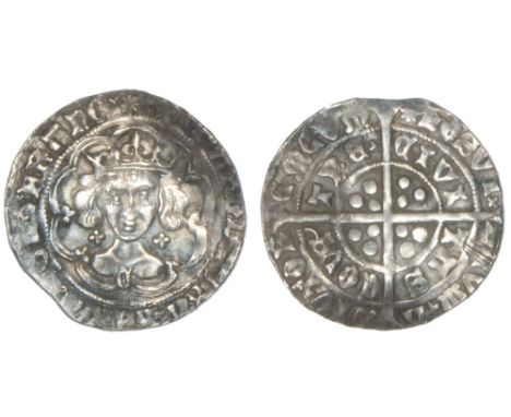 *Edward IV, First Reign, Light coinage (1464/5-70), groat, Coventry mint, type VI, m.m. sun, C on breast, civi/tas/cove’/tre,