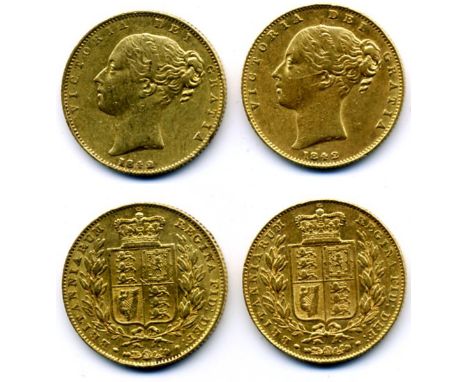Victoria, sovereigns, 1842 (2) (S. 3852; M. 25), scuffs to portrait, very fine or better  (2)