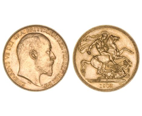 *Edward VII, matt-proof two-pounds, 1902, tiny mark to forehead of portrait, extremely fine or better