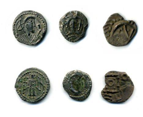 Anglo Saxon, Secondary phase (c. 710-60), Series K, sceattas (2) (S. 803d, 803e), fine or better; together with a ‘porcupine’
