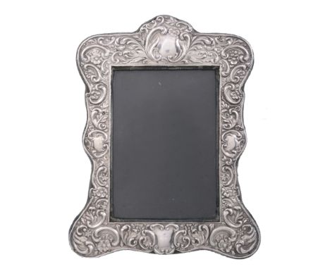 An Edwardian silver mounted photograph frame by J.  &  R   An Edwardian silver mounted photograph frame by J.  &  R. Griffin,
