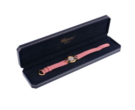 Chopard, ref. 462209, a lady's 18 carat gold and tourmaline wristwatch, no   Chopard, ref. 462209, a lady's 18 carat gold and
