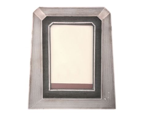 An Art Deco silver mounted photograph frame by Mappin  &  Webb   An Art Deco silver mounted photograph frame by Mappin  &  We