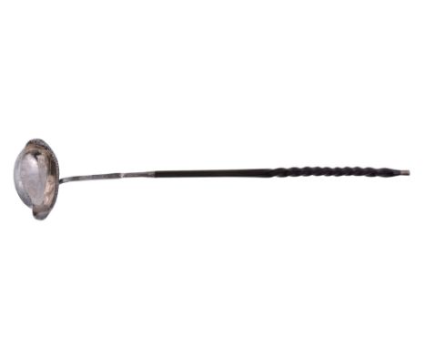 A George III silver toddy ladle by Thomas Morley, London 1787   A George III silver toddy ladle by Thomas Morley,   London 17