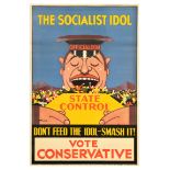 British Elections Poster Socialist Idol Vote Conservative Party Socialism