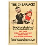British Elections Poster The Cheapjack Ramsay MacDonald Nationalisation Dope