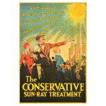 British Elections Poster Conservative Party Sun Ray Treatment UK