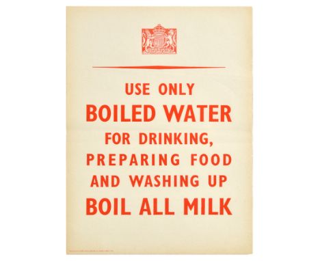 Original vintage World War Two propaganda poster issued in England by the H.M. Stationery Office with the slogan - Use Only B