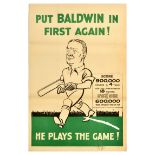 British Elections Poster Put Baldwin In First Conservative Party UK