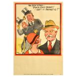 British Elections Poster Poor Old Dears Pathetic Labour Party
