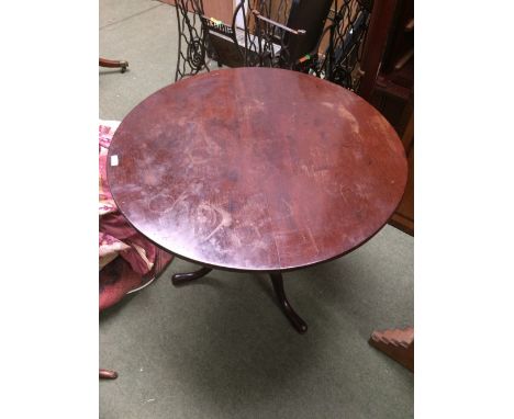  Circular tilt top tea table & sofa table