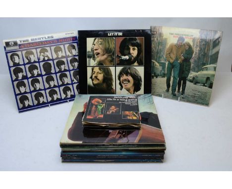 A collection of LPs and 7" singles, artists to include: The Beatles; Bob Dylan; ELO; Elton John; Kate Bush; Rod Stewart; and 