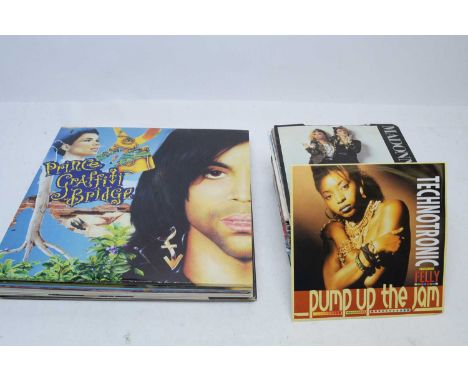 A small collection of LPs and 7" singles, artists to include: Prince; Happy Mondays; Paul McCartney; Madonna; Michael Jackson