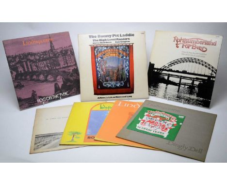 Four Lindisfarne LPs: Fog on the Tyne; Dingly Dell; Roll On Ruby; and a Lindisfarne 7" Christmas Record 1985; and three High 