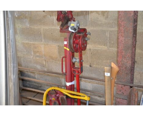 A pipe bender and cable reel
