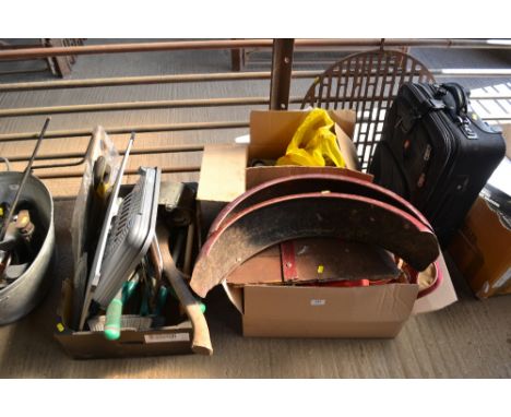 Three boxes of various tools and sundry items 