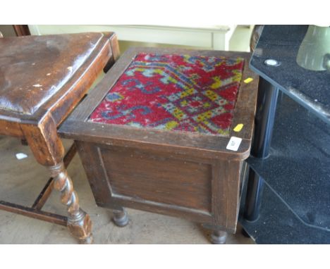 An oak commode
