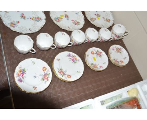 A quantity of Royal Crown Derby "Derby Posy's" tea cups and saucers with side plates