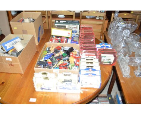 A large collection of boxed and unboxed diecast model vehicles to include Matchbox