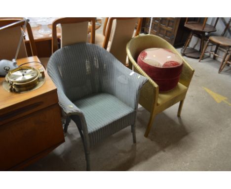 A gold painted commode chair and a Loom chair