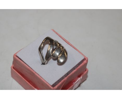 A Sterling silver Studio ring, size K/L