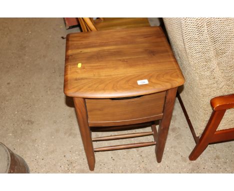 An Ercol style bedside table