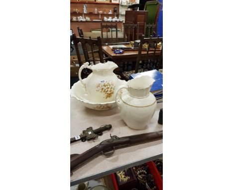 2 WATER JUGS AND BASIN