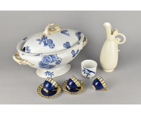 A Collection of Various Royal Worcester to Comprise Late 19th/Early 20th Century Aesthetic Tureen and Cover Decorated with Or
