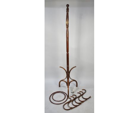 A Mid 20th Century Bentwood Hat, Coat and Umbrella Stand for Re-Assembly