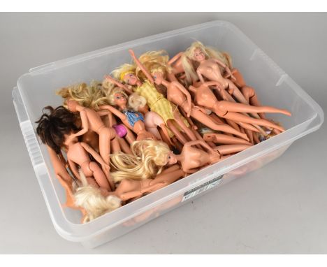 A Large Collection of Mattel Barbie Dolls