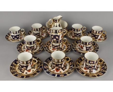 A Late 19th/Early 20th Century Imari Service to Comprise Eleven Cups, Ten Saucers and Six Side Plates (Various Condition)