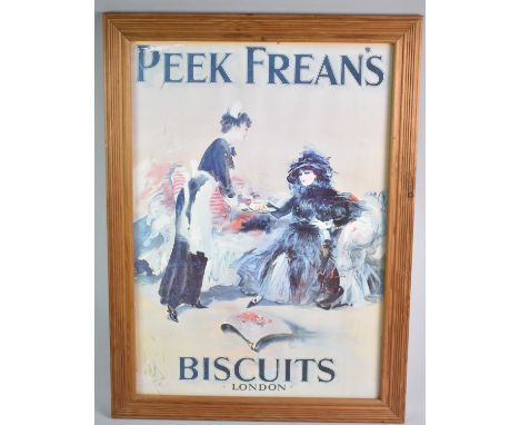 A Framed Advertising Print, Peek Freans Biscuits, London, 41x58cm