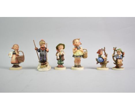 A Collection of Six Hummel Figures of Children