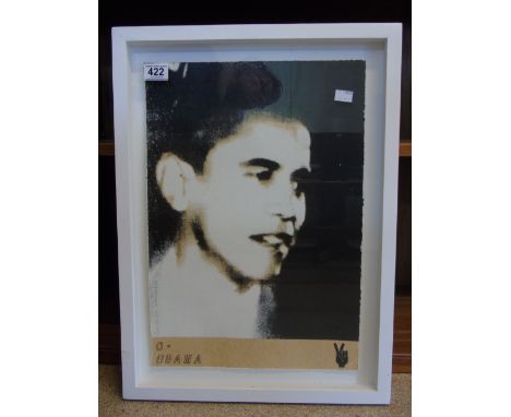 'BONNIE & CLYDE' SIGNED & NUMBERED OBAMA SCREEN PRINT