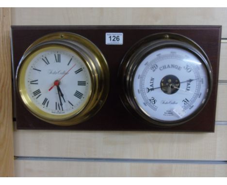 FOSTER CALLEAR SHIPS CLOCK & BAROMETER