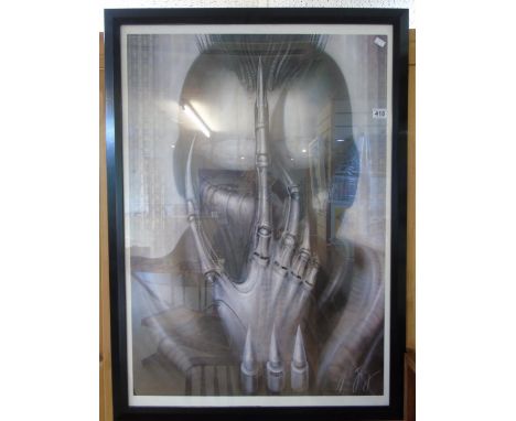 H R GIGER SIGNED LIMITED EDITION LITHOGRAPH