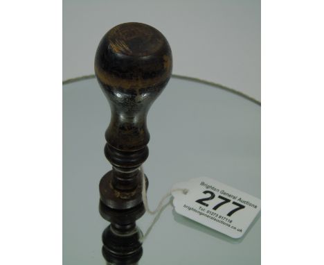 WOOD & METAL SEAL,CIRCA 1940. H M CHRONOMETER DEPOT, BRISTOL