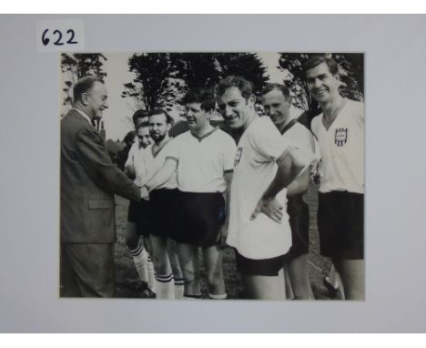 MARTY FELDMAN PLAYING FOOTBALL FOR THE TV WRITERS X1 AT A CHARITY MATCH IN WORTHING SUSSEX 1963