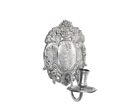 A George V Silver Wall-Sconce.  by Lionel Alfred Crichton, London, 1914, Britannia Standard each in the Charles II or William