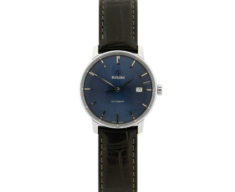 Rado: A Stainless Steel Automatic Calendar Centre Seconds Wristwatch, signed Rado, model: Coupole Classic, ref: 01.763.3860.4