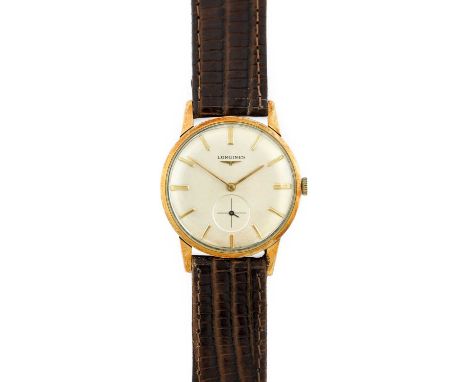 Longines: A 9 Carat Gold Wristwatch, signed Longines, 1965, (calibre 420) manual wound lever movement signed and numbered 133
