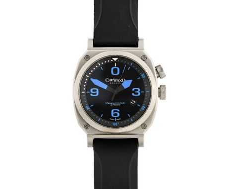 Christopher Ward: A Stainless Steel Automatic Calendar Centre Seconds Wristwatch, signed Christopher Ward, London, model: C11