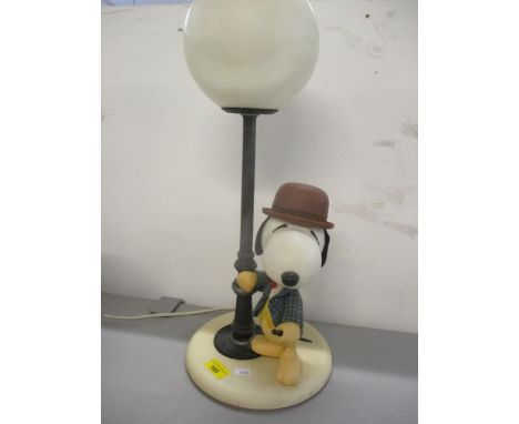 A retro Snoopy table lamp manufactured by Nuova Linea Zero, circa 1960'sLocation: RABCondition: plug required 