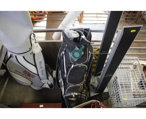 A Power Caddy and three clubs