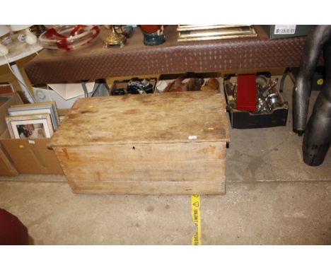 A stripped pine trunk
