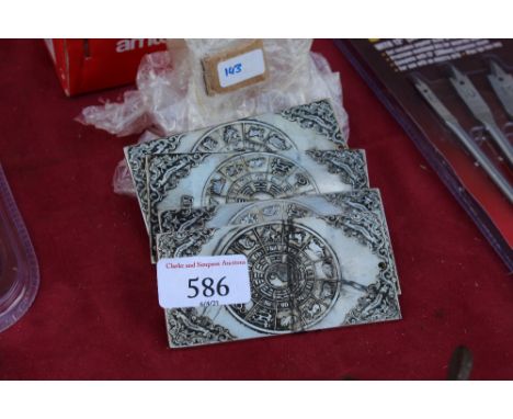 Four Chinese manuscript weights&nbsp;&nbsp;