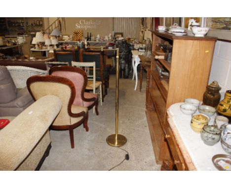 A brass standard lamp